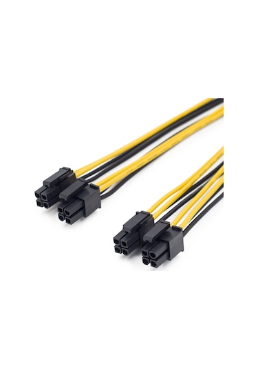 Adet Eps 12v 8pin - Çift 4+4 Pin Anakart Güç Kaynağı Kablosu