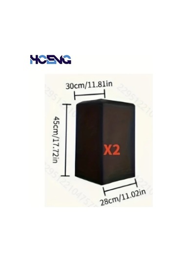 Hightower 2 Adet Siyah Polyester Ses Koruyucu Kılıf Ev Sineması Hoparlör Örtüsü 11 02x11 81x17 82 İnç