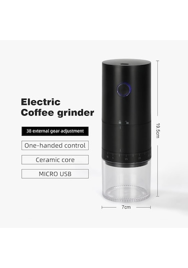 Harici Ayarlı Elektrikli Kahve Öğütücü Usb Kahve Öğütücü Ofis