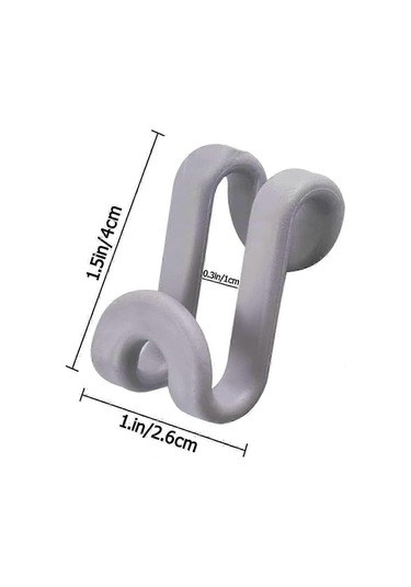 20 Adet Mini Elbise Askısı Bağlantı Kancası Diğer