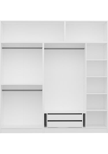 Kale 5 Kapaklı Zincir Dolap-yüklük - Beyaz 235cm