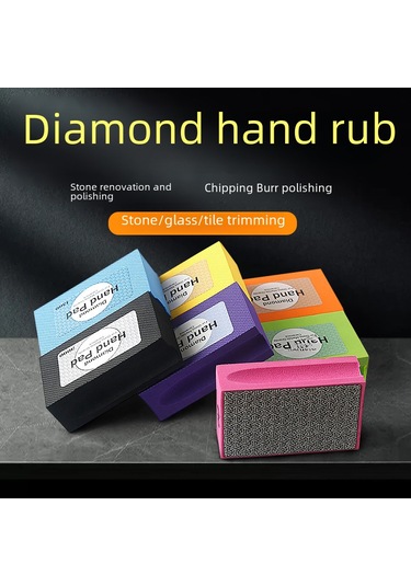 Yuntech01 El Elle Diamantlı Zımpara Bloku, Seramik Taş Cam Kenar Testere, Reçine 1500 , Makine Gerektirmeden El İle Kullanıma Uygun Zımparalama Aracı