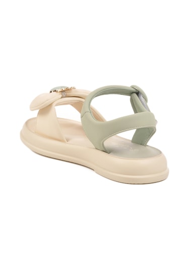 Yeşil Hafif Esnek Taşlı Kız Çocuk Sandalet 25y600-5 F Yeşil Yeşil Hafif Esnek Taşlı Kız Çocuk Sandalet 25y600-5 F Yeşil
