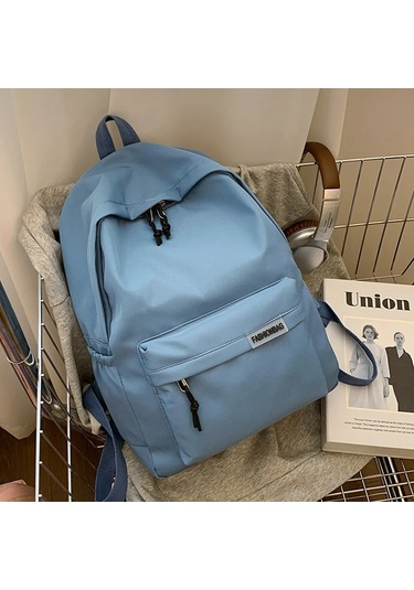 Snapbuy Kadın Moda Sırt Çantası - Büyük Kapasiteli, Rahat, Üniversite Öğrencileri İçin Yüksek Kaliteli Naylon Çanta MAvi