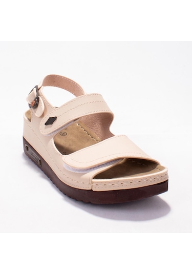 Dagoster Dza37-3014 Bej Günlük Ortopedik Kadın Sandalet Bej