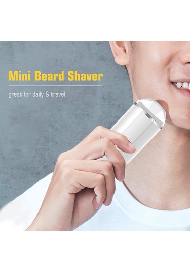 Gajeena Taşınabilir Beyaz Tıraş Makinesi, Usb-c Şarj, Kompakt Tasarım