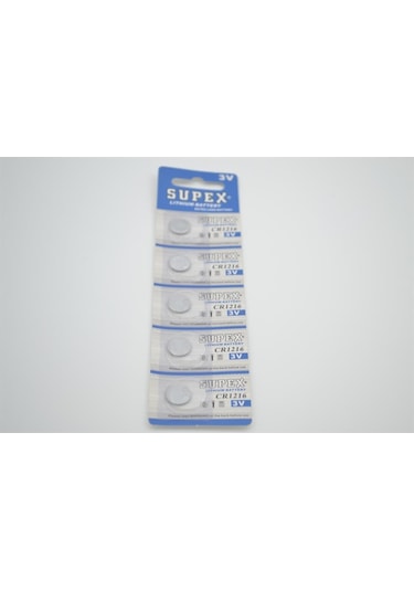 Supex Cr1216 3v Lityum Düğme Pil 5 Adet
