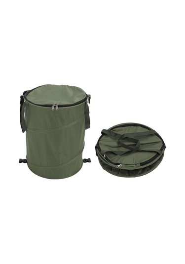 Hangfox Yeşil Oxford Kumaş 91l Folding Kamp Çöp Kutusu, Portable İçin Zıplayıcı Kapağı Ve Taşınabilir Tasarım, Piknik Ve Bahçe Kullanıma Uygun Askeri Yeşil