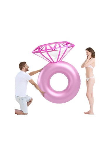 Şişme Yüzen Yüzme Havuzu Şamandıra Elmas Yüzme Simidi Havuz Mat