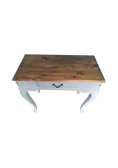 Masifart Pine 80 Cm Çekmeceli Dresuar Çam Tablalı Makyaj Masası Çam