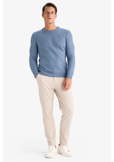 DeFacto Standart Fit Bisiklet Yaka Triko Kazak C8814AX24WNIN247