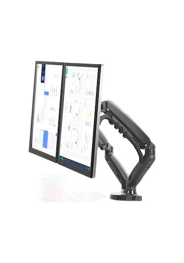 NB F160 Çift Kol Amortisörlü Monitör Tutucu 17-30" LCD LED Monitö