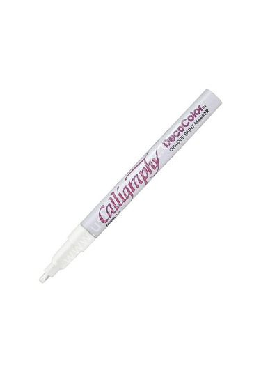 Marvy Decocolor Calligraphy Beyaz Kaligrafi Kalemi 2 Mm