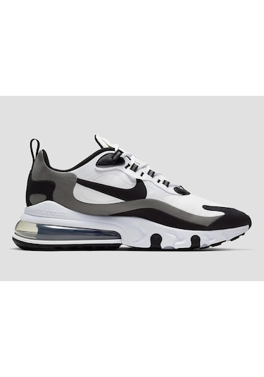 Nike Air Max 270 React Sneaker Erkek Ayakkabı Beyaz Siyah 45