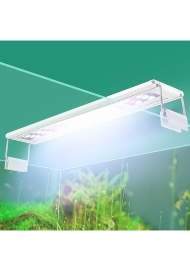 Silkroadselect Huoxun Shop A Xy-15k Beyazexmavi Stili Akvaryum Led Aydınlatma Cm Balık Tankı Lambası Uzatılabilir Braketler Beyaz Ve Mavi Led'ler Akvaryum Için Uygun Beyaz