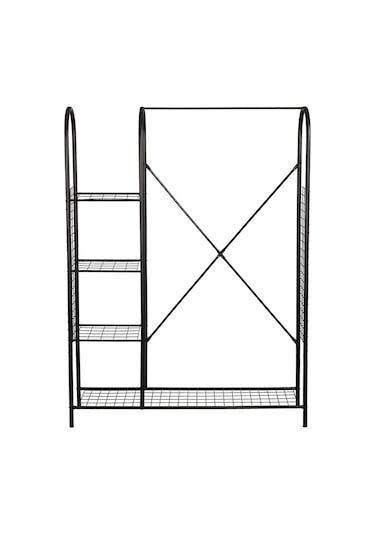 Gardrop Askı Metal Askılık Kıyafet Etek Askısı 5181 Siyah