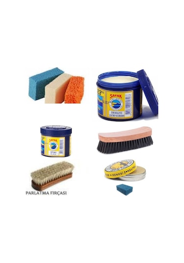 Nuri Leflef 8 Parça Ayakkabı Bakım Boya Seti Partlatma