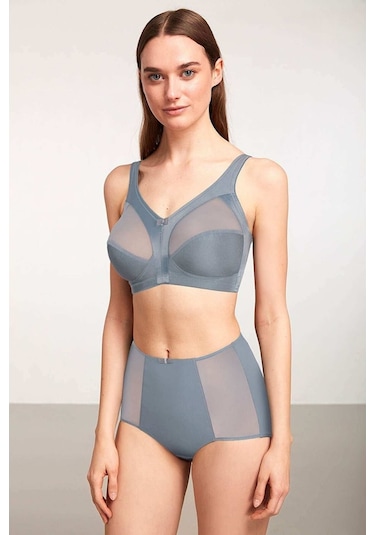 Kom Bianca Telsiz Ve Kapsız Toparlayıcı Sütyen Gri