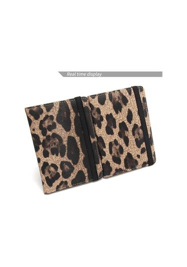 Moveevo Leopar Desenli Rfıd Engelleme Pasaport Çantası - Polyuretan Materyal, Güvenli Bilgi Koruma, Gezi Ve Günlük Kullanım