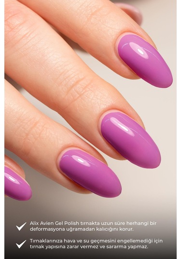 Alix Avien Uv Kalıcı Orkide Jel Oje 33 Gel Polish 12 Ml