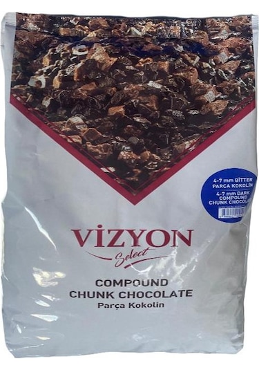 Vizyon Select Kokolin Bitter Çikolata 4-7 MM 2500 G