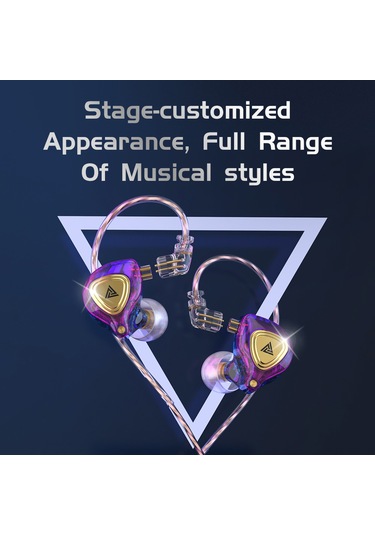 Mufunye Qkz Zx3 Spor Kulaklığı - 10mm Dinamik Sürücü, 3.5mm Jack, Kulak Askılı, 109db Hassasiyet Zx3