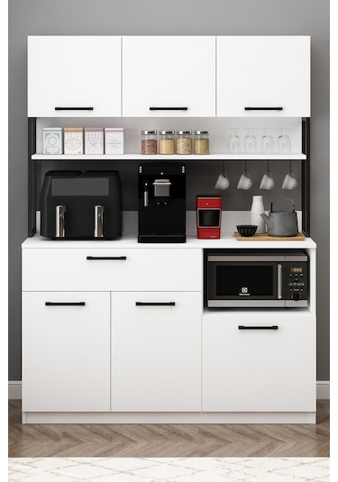 Ervin Kahve Köşesi 3 Kapaklı Airfry Kiler Dolabı Çok Amaçlı Erzak Dolabı Beyaz Beyaz Ervin Kahve Köşesi 3 Kapaklı Airfry Kiler Dolabı Çok Amaçlı Erzak Dolabı Beyaz Beyaz