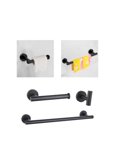 Suntek 3 Parça Banyo Donanım Aksesuar Seti Havlu Askısı 16