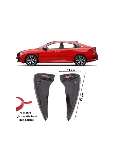 Point Rr Çamurluk Venti Piano Black Esnek Üniversal 2 Adet N11.48485