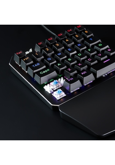 Rush SIEGE RK77 Blue Switch PUBG Oyuncu Gaming Mekanik Klavye Keypad