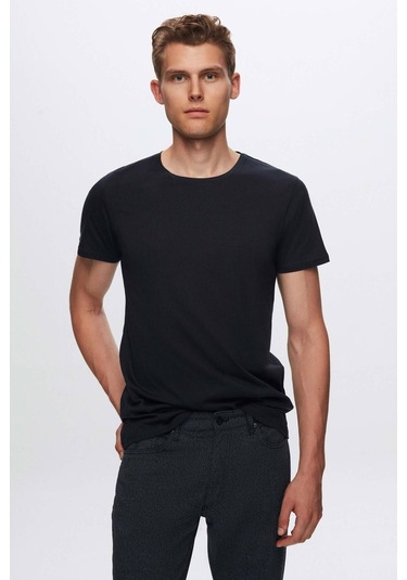 Ds Damat Regular Fit Lacivert %100 Pamuk T-Shirt 4HC141996754M Lacivert