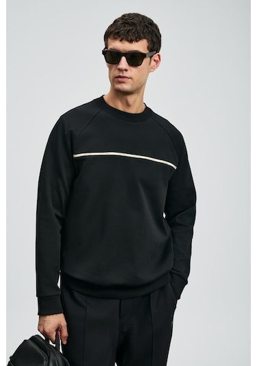 Lufian Cosmo Erkek Sweatshirt 112030181 Siyah