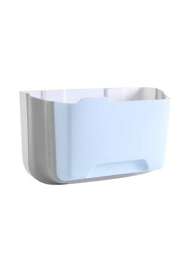 Createtech Katlanabilir Organizatörlü Mavi Çöp Kovası Ev Ve Araba İçin