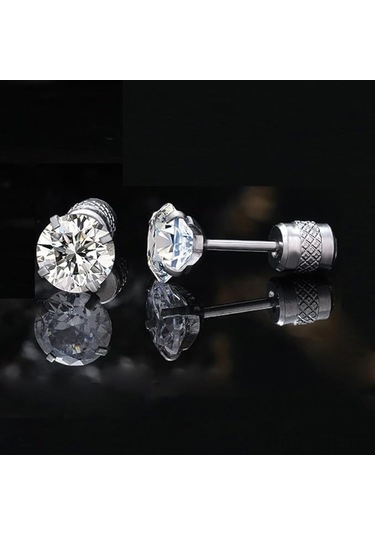 Titanyum Küpe, Hassas Kulaklar İçin Kübik Zirkonya İle Diğer Çok Renkli