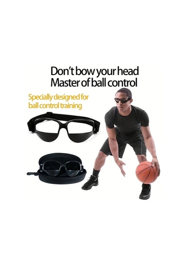 Elmpaly Basketbol Futbol Antrenman Gözlüğü Top Sürme Drilleri Yardımcı Aleti Gri