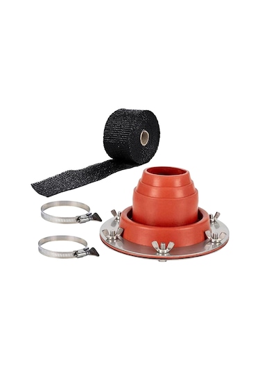 Suntek Çadır Soba Jack Baca Silikon Anti Haşlanma Turuncu Turuncu