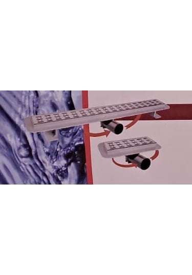 Duş Kanalı Etekli 60cm X Ø50 Dönerli