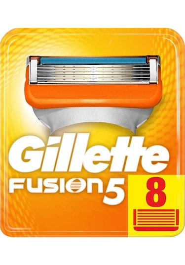 Gillette Fusion Yedek Tıraş Bıçağı 8'li Karton Paket