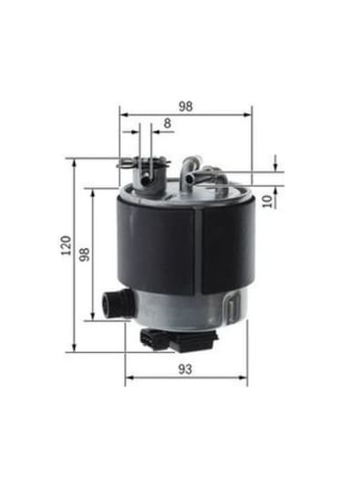Nissan Qashqai 1.5dci 2007-2013 Bosch Mazot Filtresi Sensör Dahil