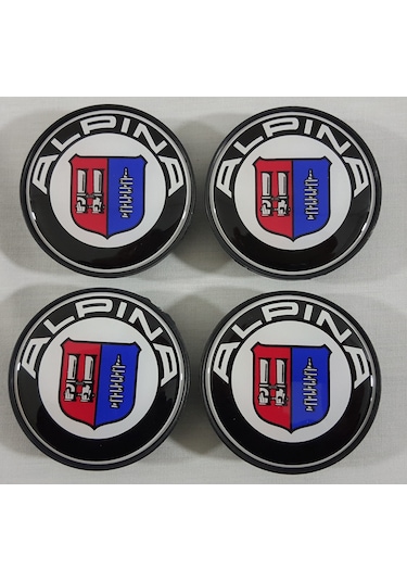 Alpina Jant Göbeği 68mm 4 Adet , Alpina Bmw Jant Kapağı