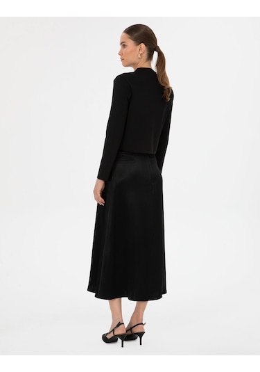 Pierre Cardin Kadın Siyah Etek Dokuma 50318241-vr046 Siyah