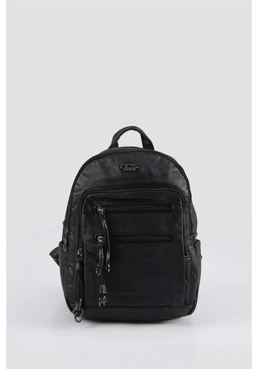 Owert Siyah Cilt Sırt Çantası Siyah