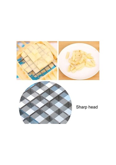 Ulzyvf Cbtx Mutfak Gereçleri 3d Patates Dilimleyici Makinesi Beyaz Beyaz