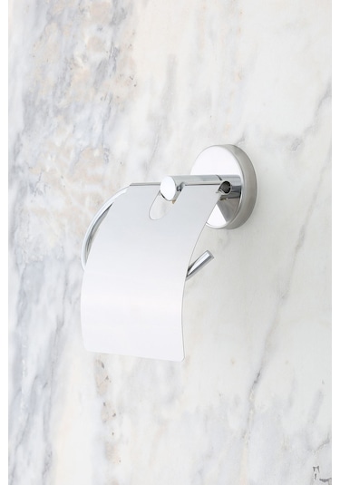 Multistore Krom Geniş Kapaklı Tuvalet Kağıtlığı Wc Kağıtlık Tuvalet Kağıdı Askısı Krom