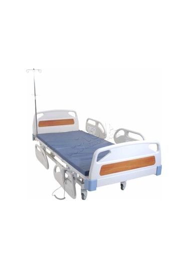 2 Motorlu Abs Başlıklı Hasta Karyolası Hastane Tipi Yatak Dahil