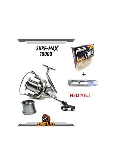 Surf Max 10000 Surf Misina Sarılı Olta Makinesi Yedek Kafalı