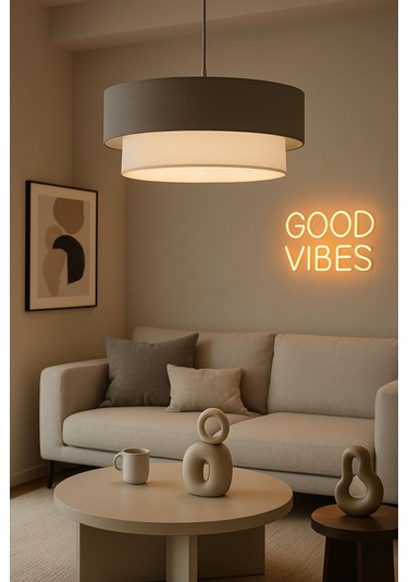 Pasta Sarkıt Avize Antrasit Gri