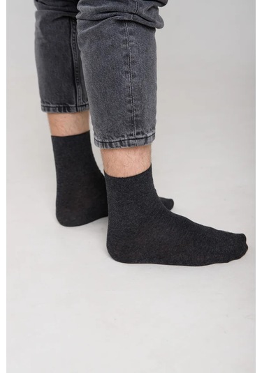 Smolenskie Erkek Pamuklu Çoraplar, 10 Çift Çorap Seti. 135611253 Koyu Gri