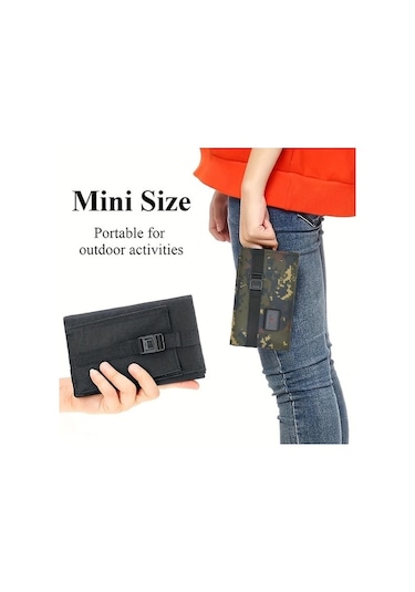 Besthome1 Dream011 1 Adet Taşınabilir Katlanabilir Güneş Paneli Siyah Usb Arayüzü Telefon Tablet Şarj Kampçılık Seyahat Monokr