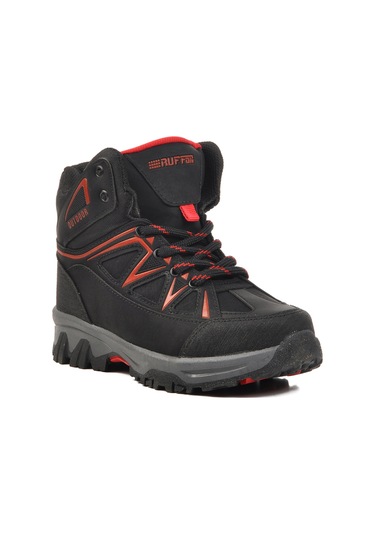 Aspor Siyah Kırmızı Unisex Çocuk Outdoor Bot Çok Renkli